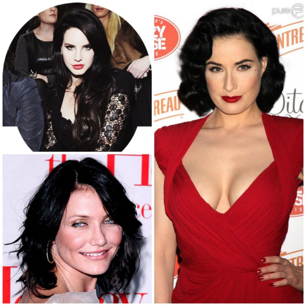 Cheveux noirs et ses teintes megastyle (50 photos)