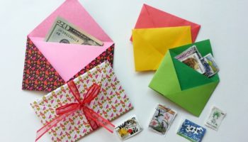 Enveloppe de papier à faire soi-même: technologie, décoration