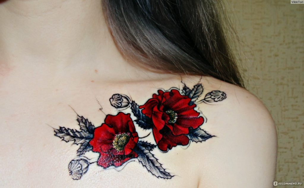 Tatouage de femmes sur la clavicule - idées intéressantes (70 photos)