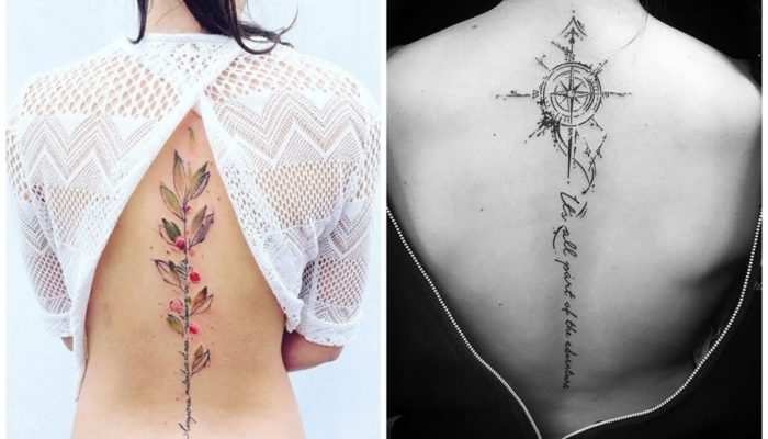 Tatouages ​​du dos des femmes - idées intéressantes (69 photos)