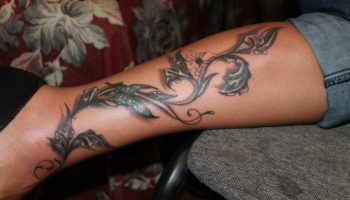 Tatouages ​​de jambe de femme - idées intéressantes (50 photos)